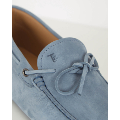 Tod's Gommino Driving Shoes Suede Avio Chiaro