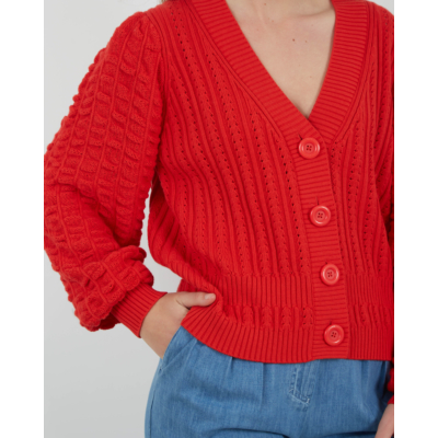 See by Chloé Cardigan Juicy Red