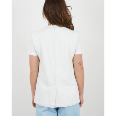 Forte Forte Raw Denim Waistcoat Bleach