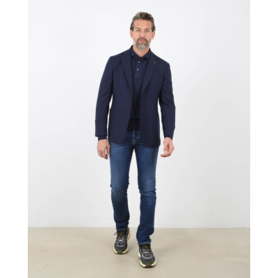 Colombo Cashmere Jacket Dark Blue