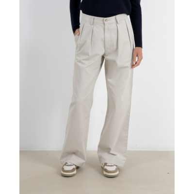 Denimist Blair Double Pleated Pant Bone