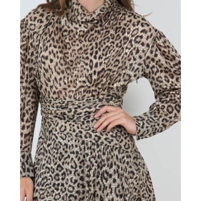 Iro Mataori Dress Leopard