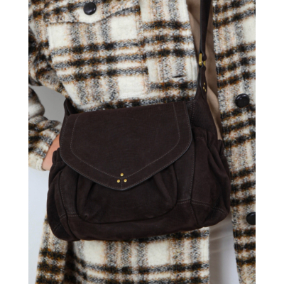 Jerome Dreyfuss Helmut M Bag Croco Mocha
