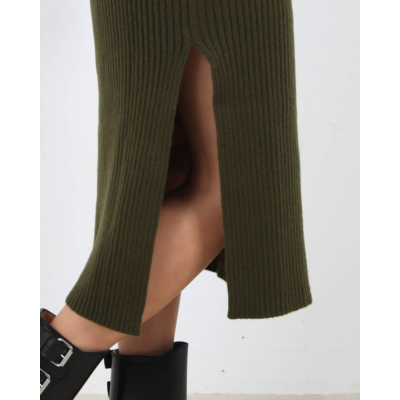 Anine Bing Aurora Dress Army Green
