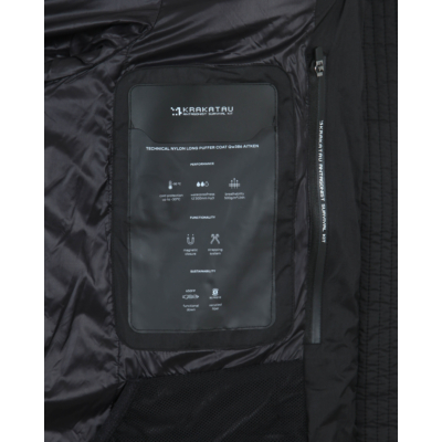 Krakatau  Winter coat long black