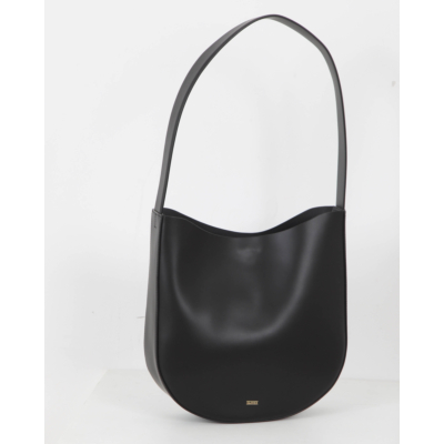 Closed Half Round Bag Large Black