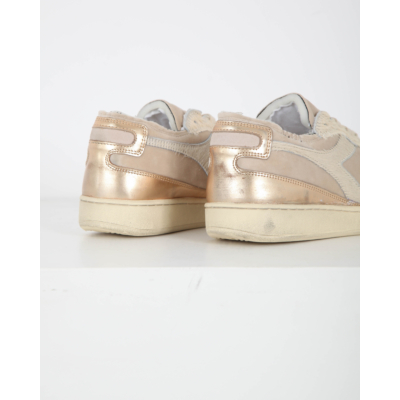 Diadora Heritage Mi basket row cut alabaster gleam beige
