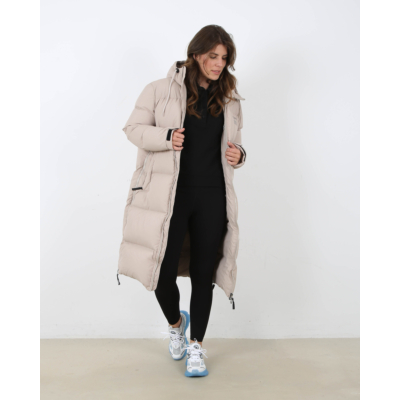 Lumia Down Puffer Coat Beige