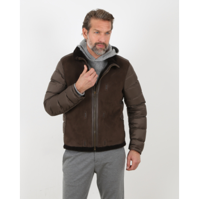 Ten-C Leather Jacket green lizzar