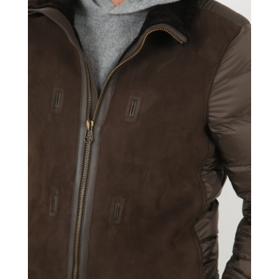 Ten-C Leather Jacket green lizzar