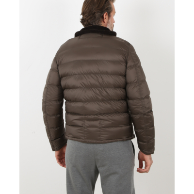 Ten-C Leather Jacket green lizzar