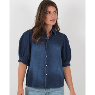 Ba&sh Honey Blouse Jeans Blue