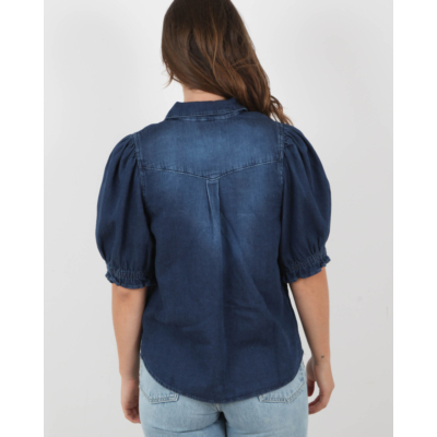Ba&sh Honey Blouse Jeans Blue