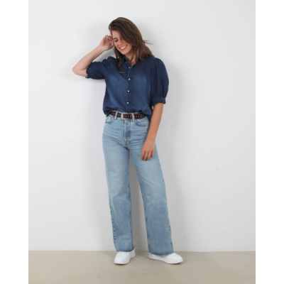 Ba&sh Honey Blouse Jeans Blue