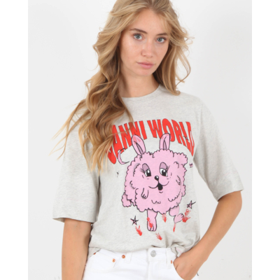Ganni Bunny T-shirt Grey
