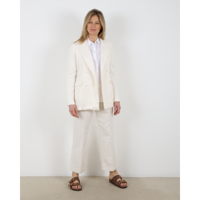 Aspesi Linen trousers off white