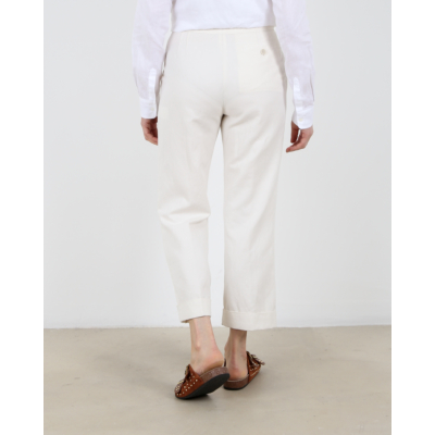 Aspesi Linen trousers off white