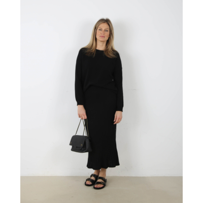 Lisa Yang Katie Knitted Skirt Black