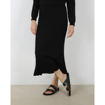 Lisa Yang Katie Knitted Skirt Black
