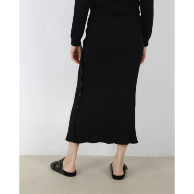 Lisa Yang Katie Knitted Skirt Black