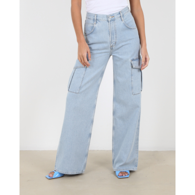 Agolde Minka cargo jeans blue