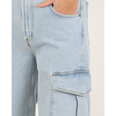 Agolde Minka cargo jeans blue