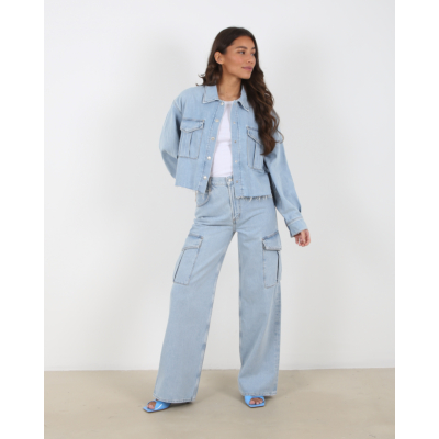 Agolde Minka cargo jeans blue