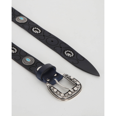 Nanni Belt Navy Silver