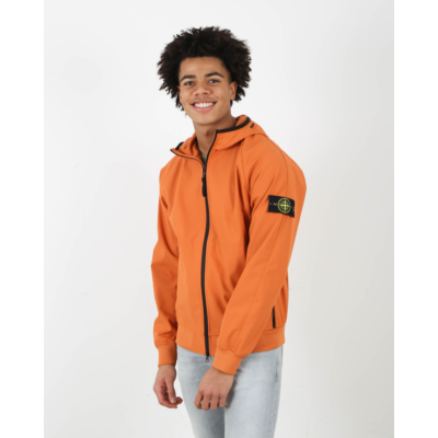 Stone Island Softshell Jacket Dark Orange