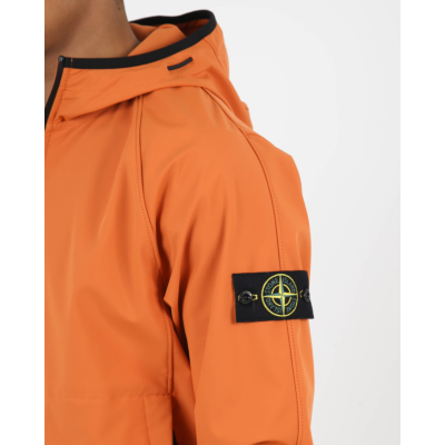 Stone Island Softshell Jacket Dark Orange