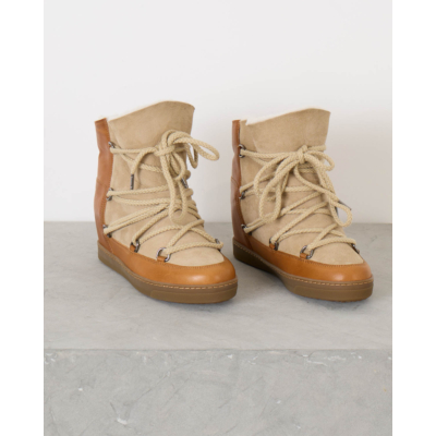 Isabel Marant Nowles Calfskin Leather Snow Boots