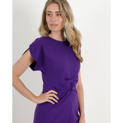 Luisa Cerano Punto Milano Midi Dress Purple