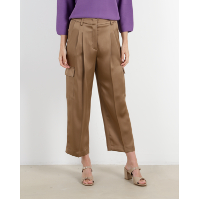 Luisa Cerano Satin Cargo Pantalon Miso