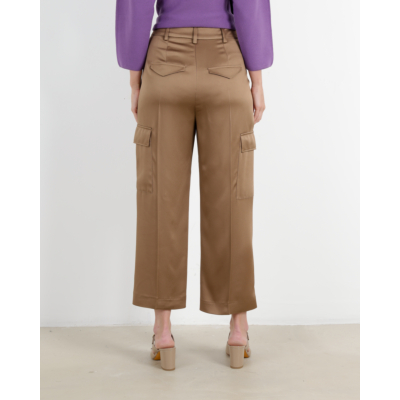 Luisa Cerano Satin Cargo Pantalon Miso