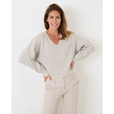 Luisa Cerano Bouclé Pullover Stone