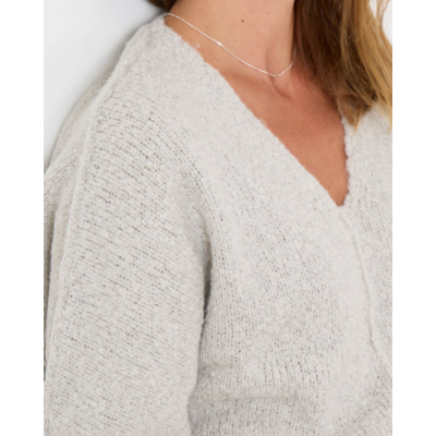 Luisa Cerano Bouclé Pullover Stone