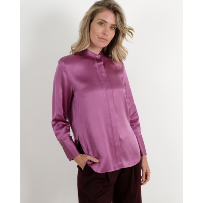 Vince Zijden Blouse Berry
