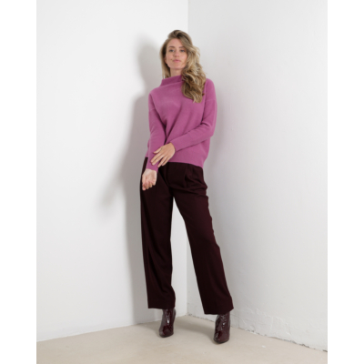 Vince Cashmere Funnel Neck Sweater Berry