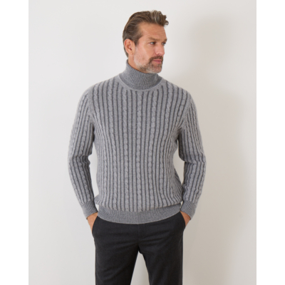 Colombo Pullover Kabel Grey