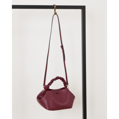 Ganni Bou Bag Burgundy