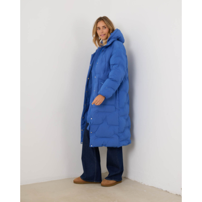Ganni Oversized Puffer Coat Bright Cobal