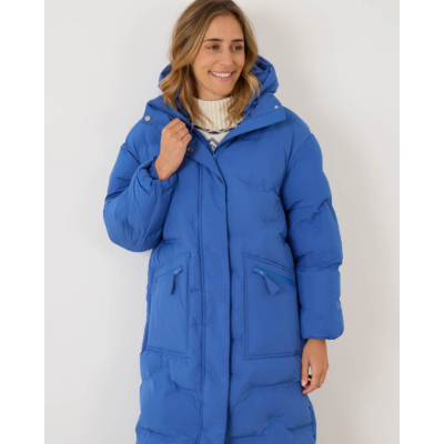 Ganni Oversized Puffer Coat Bright Cobal