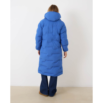 Ganni Oversized Puffer Coat Bright Cobal