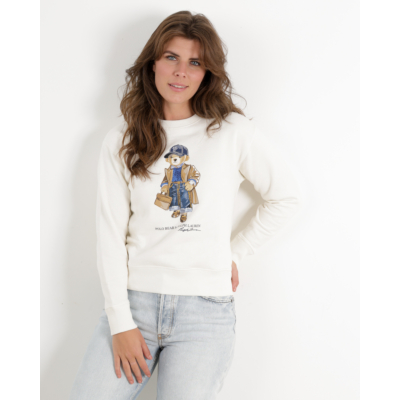 Ralph Lauren Bear Sweater White