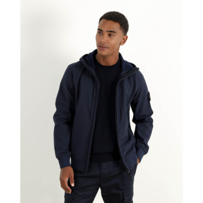 Stone Island Soft Shell Jack Blue