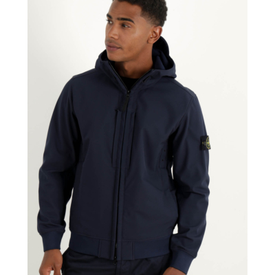 Stone Island Soft Shell Jack Blue