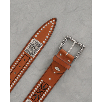 Nanni Ceintuur brown metal