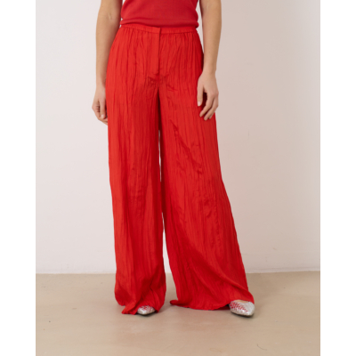 Joseph Silk Habotai Thoresby Trousers Crimson