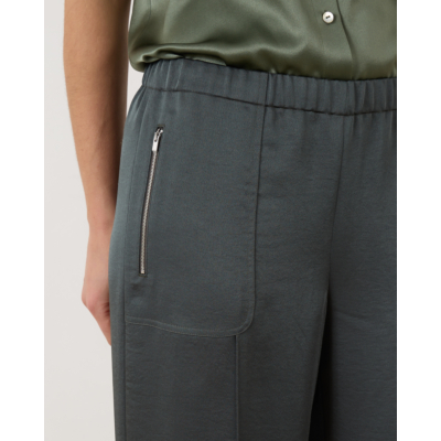 Vince Shiny Wide-Leg Pant Night Pine