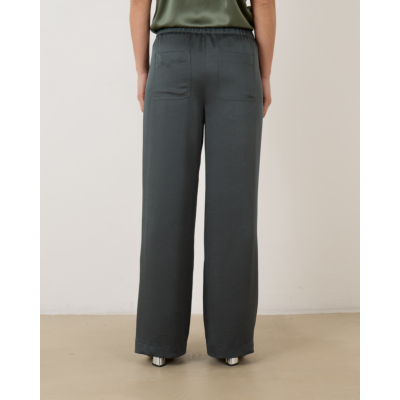 Vince Shiny Wide-Leg Pant Night Pine